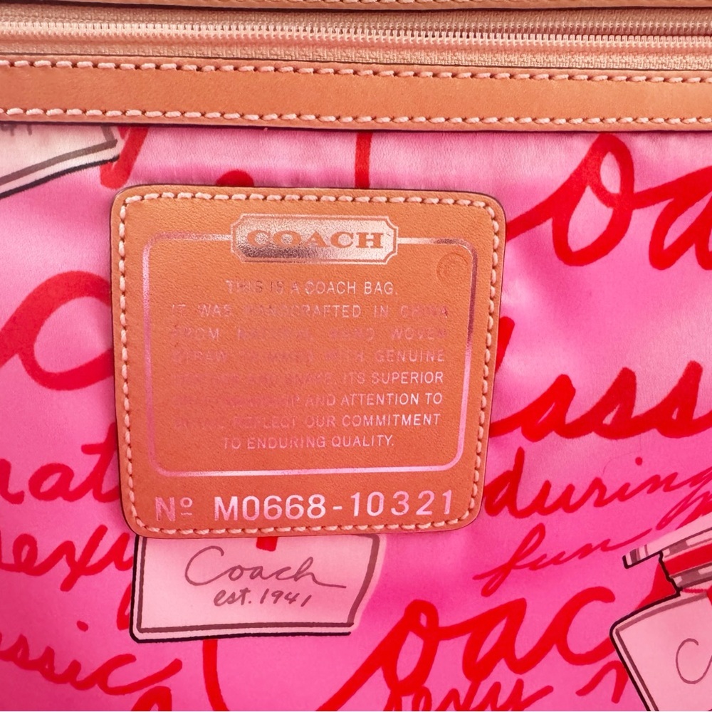 Coach Vintage Limited Edition Jasmine XL Straw Tote Bag | NWT - Picture 12 of 15